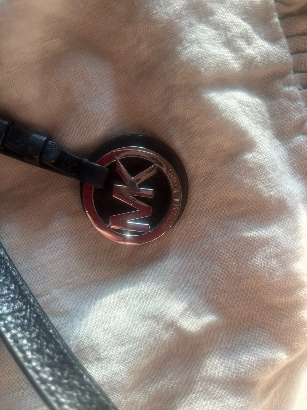 Michael Kors Black Crossbody Bag with Rose Gold MK Zip Wallet
